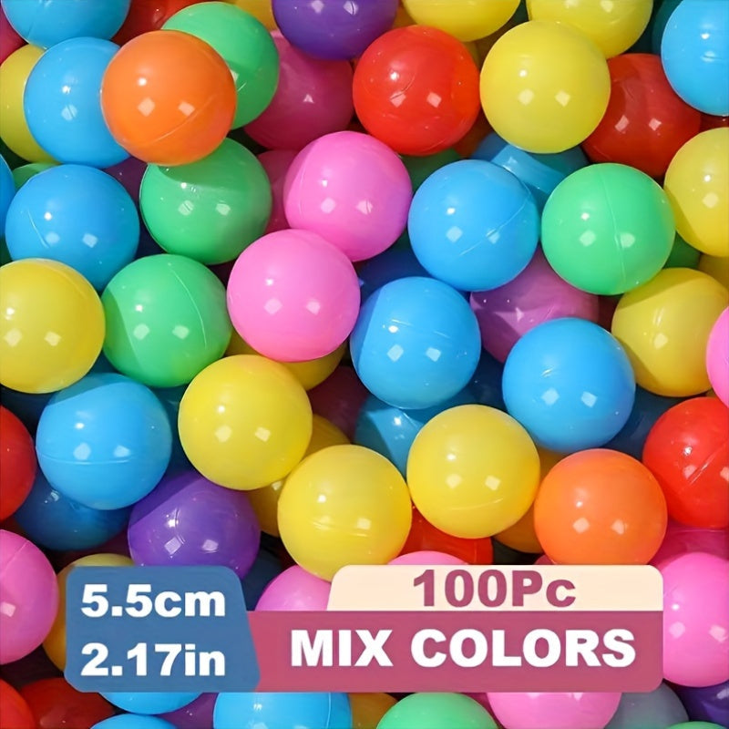 Candy-Colored Non-Toxic Ocean Balls - 100pcs